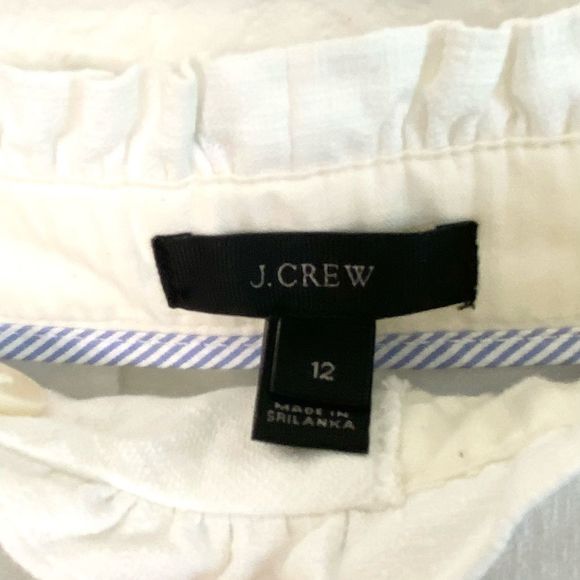 J. Crew Ruffle White Shorts - Picture 6 of 6
